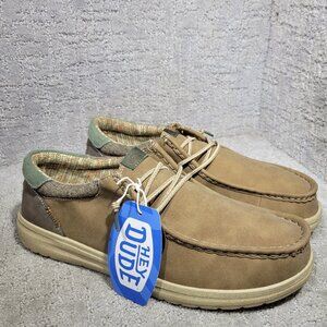 Hey Dude Paul Men's Size US 13 Nut Slip-On Comfort Casual Loafer Shoes.
